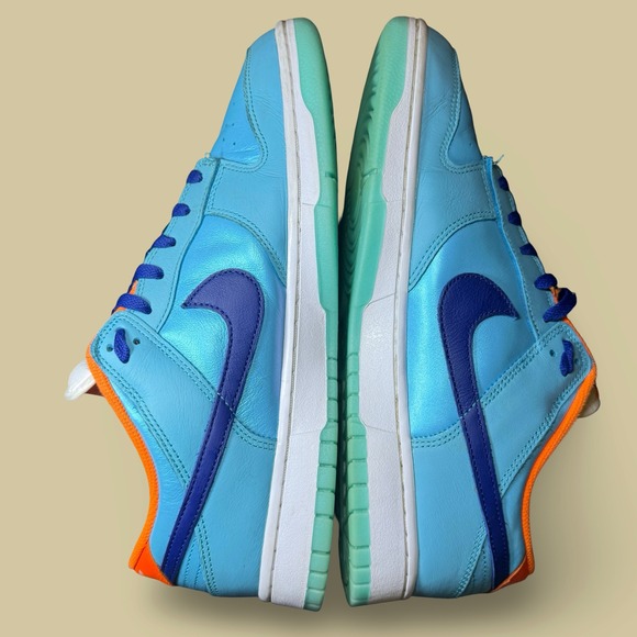 Nike Dunk Low SE Baltic Blue Total Orange 12 Men HQ1538-416 Blue Royal Sneaker - Picture 7 of 9